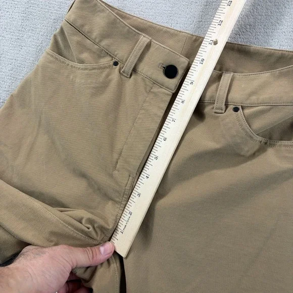 Lululemon City Sleek Utilitech Extra-Wide-Leg Pants Filbert Tan Women 26 $128 - Picture 11 of 11